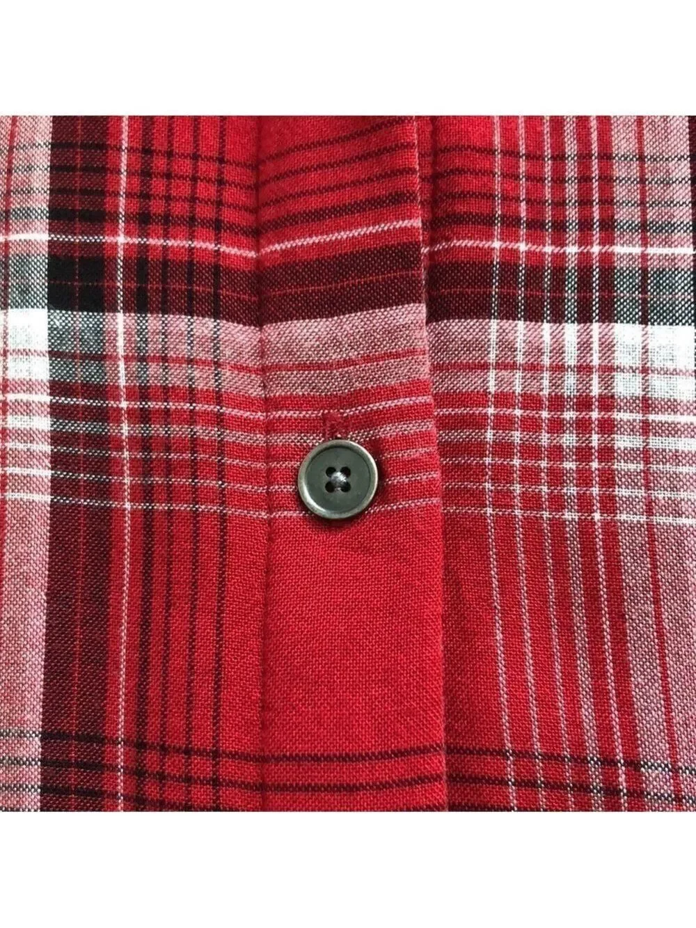 J. Jill Mixed Plaid Double Cloth Tunic Top Small Petite